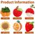 LovuPet Lot de 6 jouets interactifs pour chat en forme de fruits