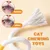 LovuPet Jouet Chat Corde de Dentition,3 Pcs Jouet Corde à mâcher Chat