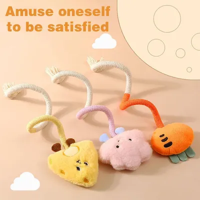 LovuPet Jouet Chat Corde de Dentition,3 Pcs Jouet Corde à mâcher Chat