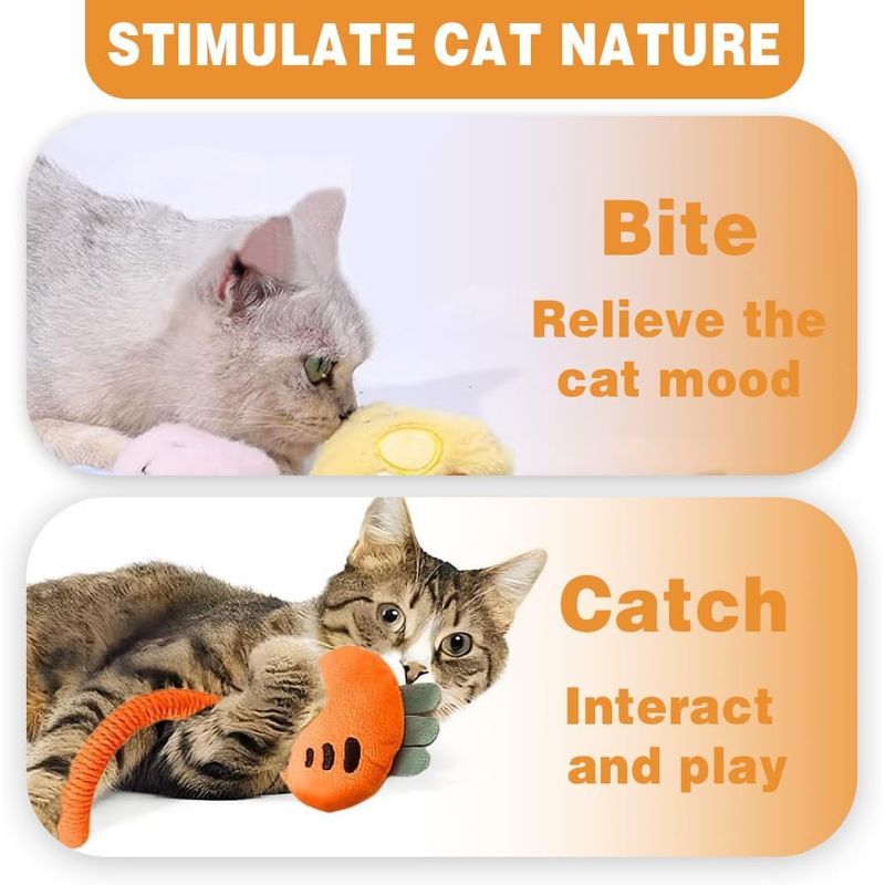 LovuPet Jouet Chat Corde de Dentition,3 Pcs Jouet Corde à mâcher Chat