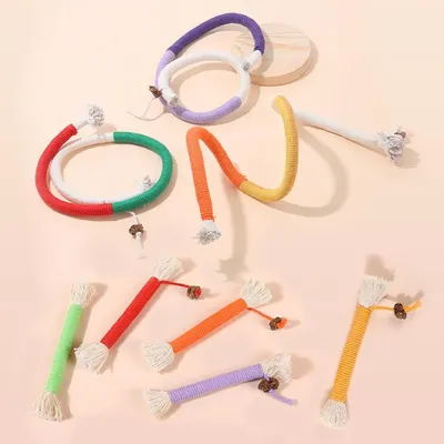 LovuPet 8 Pièces Jouet à Mordre en Corde à Herbe à Chat