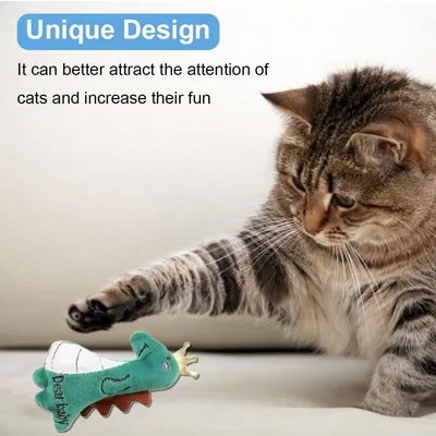 LovuPet 5 Pièces Jouet pour Chat,Herbe à Chat,Jouets en Peluche