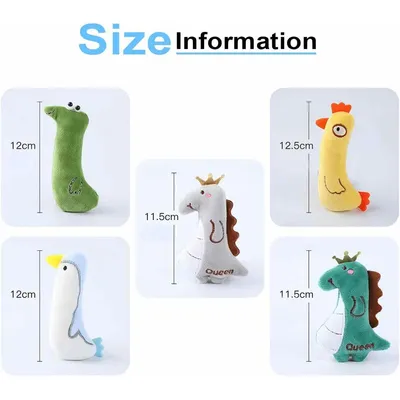 LovuPet 5 Pièces Jouet pour Chat,Herbe à Chat,Jouets en Peluche