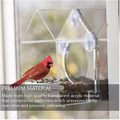 ZENITHMIND Mangeoire À Oiseaux De Fenêtre