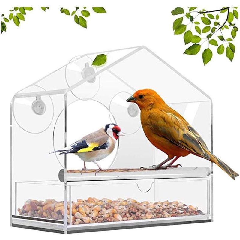 ZENITHMIND Mangeoire À Oiseaux De Fenêtre