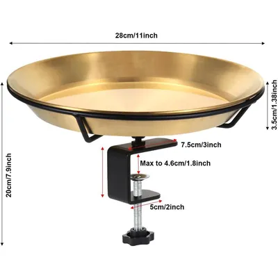 ZENITHMIND Bain d'oiseaux pour balustrade