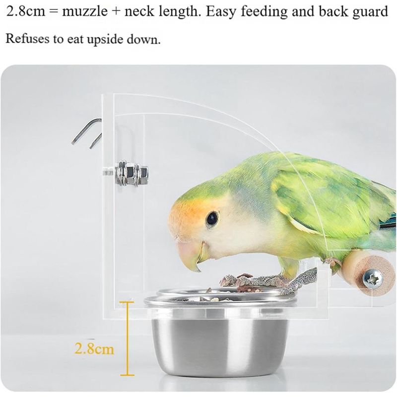 ZENITHMIND Mangeoire à oiseaux pour cage