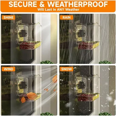 ZENITHMIND Mangeoire à oiseaux d'extérieur