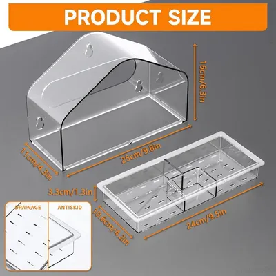 ZENITHMIND Mangeoire à oiseaux d'extérieur