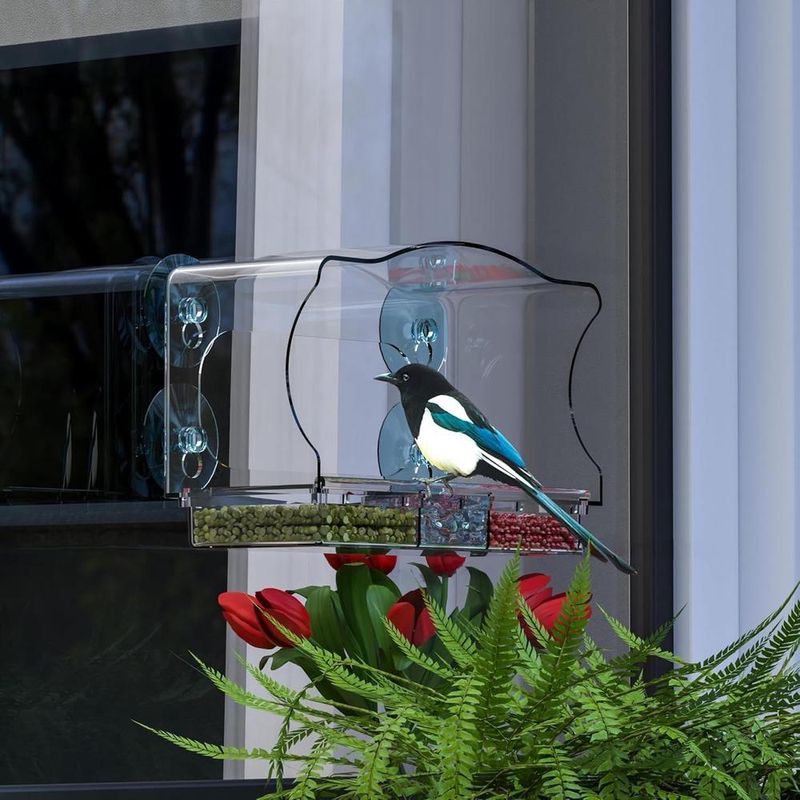ZENITHMIND Mangeoire à oiseaux d'extérieur