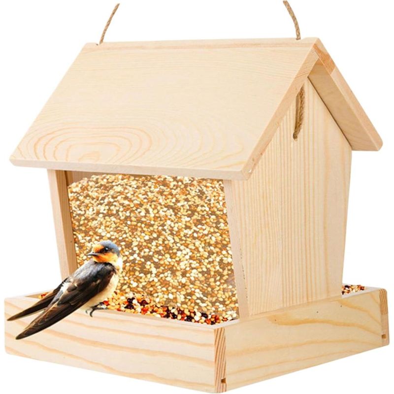 ZENITHMIND Mangeoires à Oiseaux en Bois pour l'extérieur