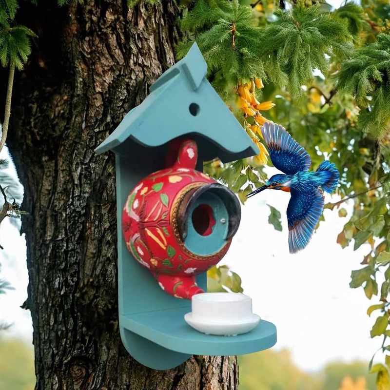 ZENITHMIND Abris d'oiseaux décoratifs colorés