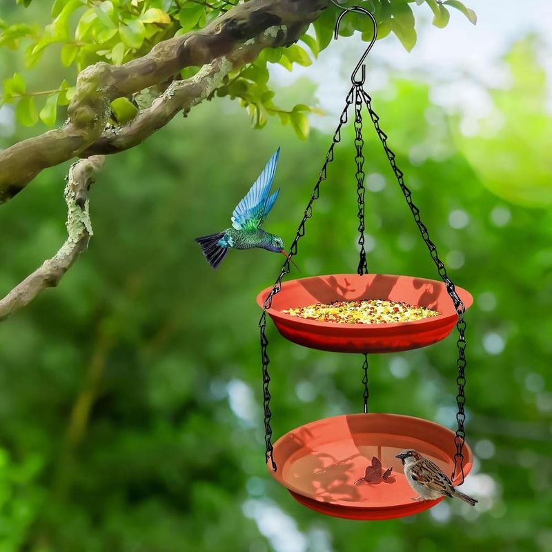 ZENITHMIND Mangeoire à eau à suspendre pour oiseaux