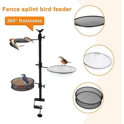 ZENITHMIND Bain d'oiseaux pour balustrade