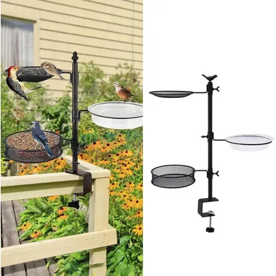 ZENITHMIND Bain d'oiseaux pour balustrade
