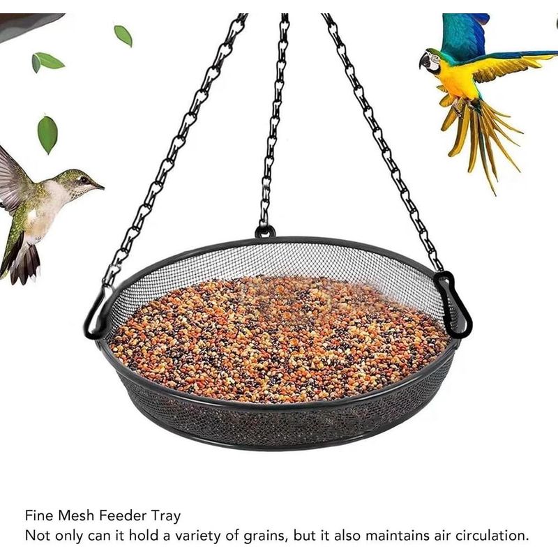 ZENITHMIND Baignoire à oiseaux à suspendre pour l'extérieur