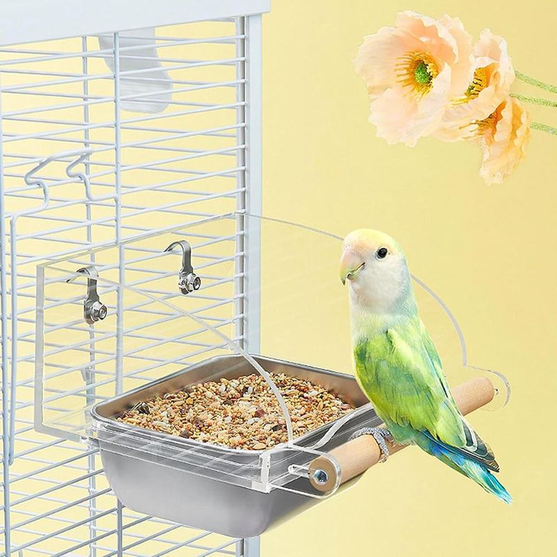 ZENITHMIND Mangeoire à oiseaux pour cage