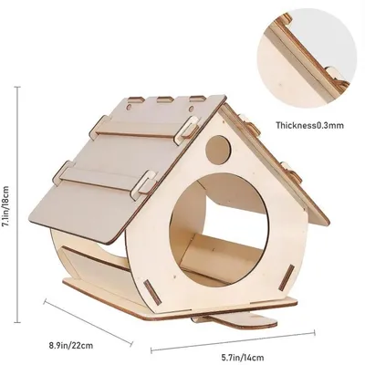 ZENITHMIND Extérieur DIY en Bois à Peindre
