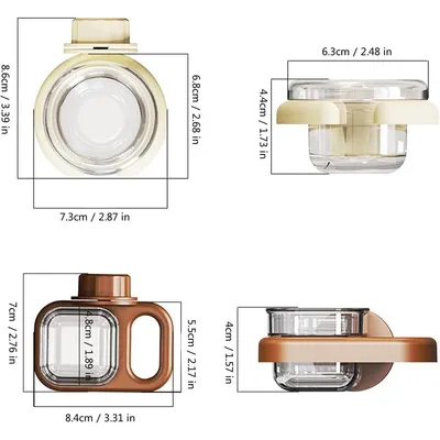 ZENITHMIND Gamelles pour cage à oiseaux marron