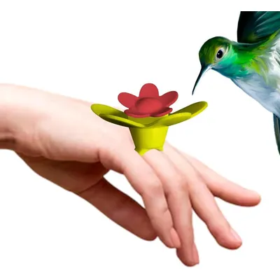 ZENITHMIND Mangeoires à oiseaux portables en silicone pour colibris