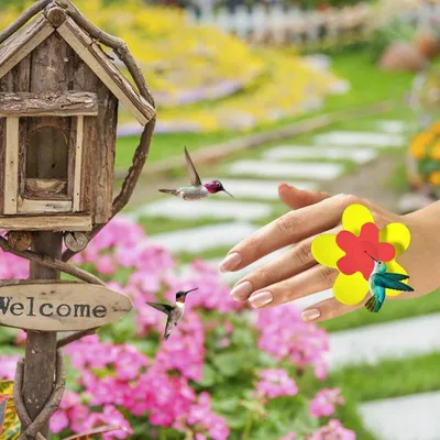 ZENITHMIND Mangeoires à oiseaux portables en silicone pour colibris