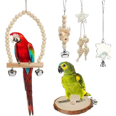 ZENITHMIND Jouets pour Oiseaux 9 Pièces avec Jouets