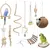 ZENITHMIND Jouets pour Oiseaux 9 Pièces avec Jouets