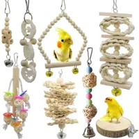 ZENITHMIND Jouets pour Oiseaux 8 Pièces avec Jouets