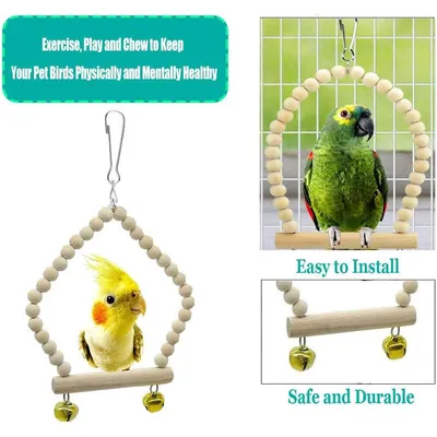 ZENITHMIND Jouets pour Oiseaux 8 Pièces avec Jouets