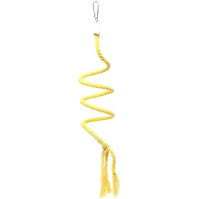 ZENITHMIND Jouet d'escalade pour perruches et calopsittes 100CM jaune