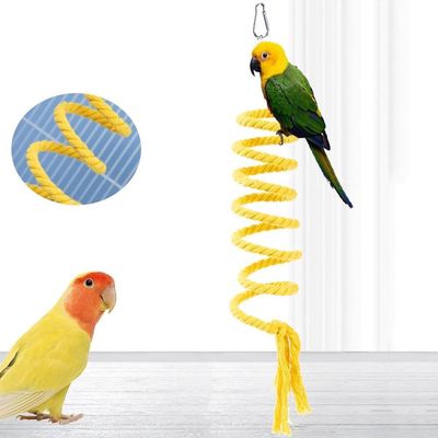 ZENITHMIND Jouet d'escalade pour perruches et calopsittes 100CM jaune