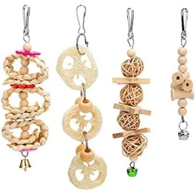 ZENITHMIND Lot de 8 jouets à mâcher pour oiseaux