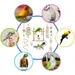 ZENITHMIND Jouets pour Oiseaux 8 Pièces avec Jouets