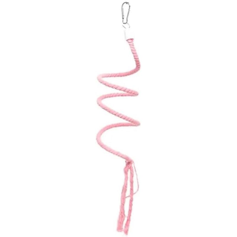 ZENITHMIND Jouet d'escalade pour perruches et calopsittes 100CM rose