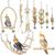 ZENITHMIND Jouets pour Oiseaux 9 Pièces avec Jouets