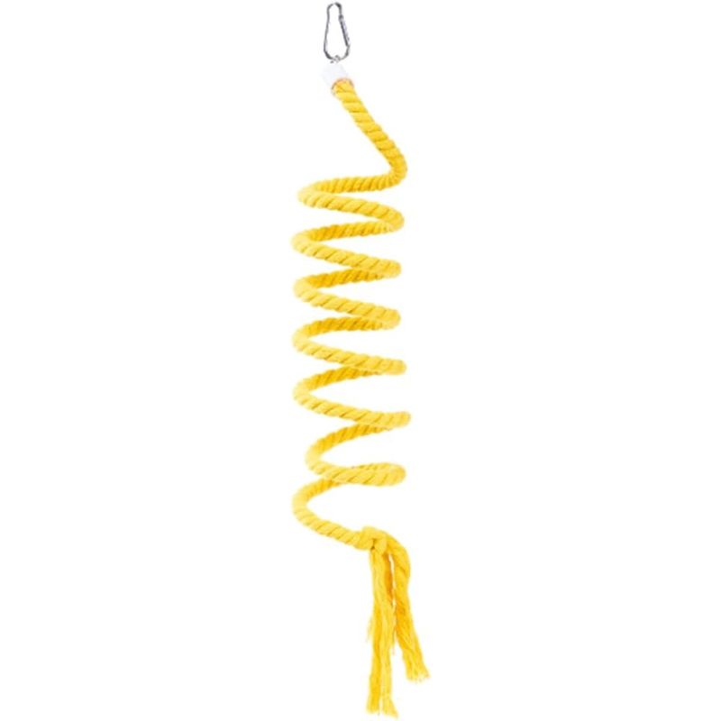 ZENITHMIND Jouet d'escalade pour perruches et calopsittes 150CM jaune