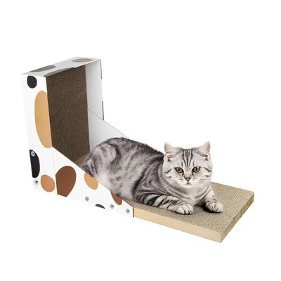 KPYTE Planche à gratter pour chat en forme de L