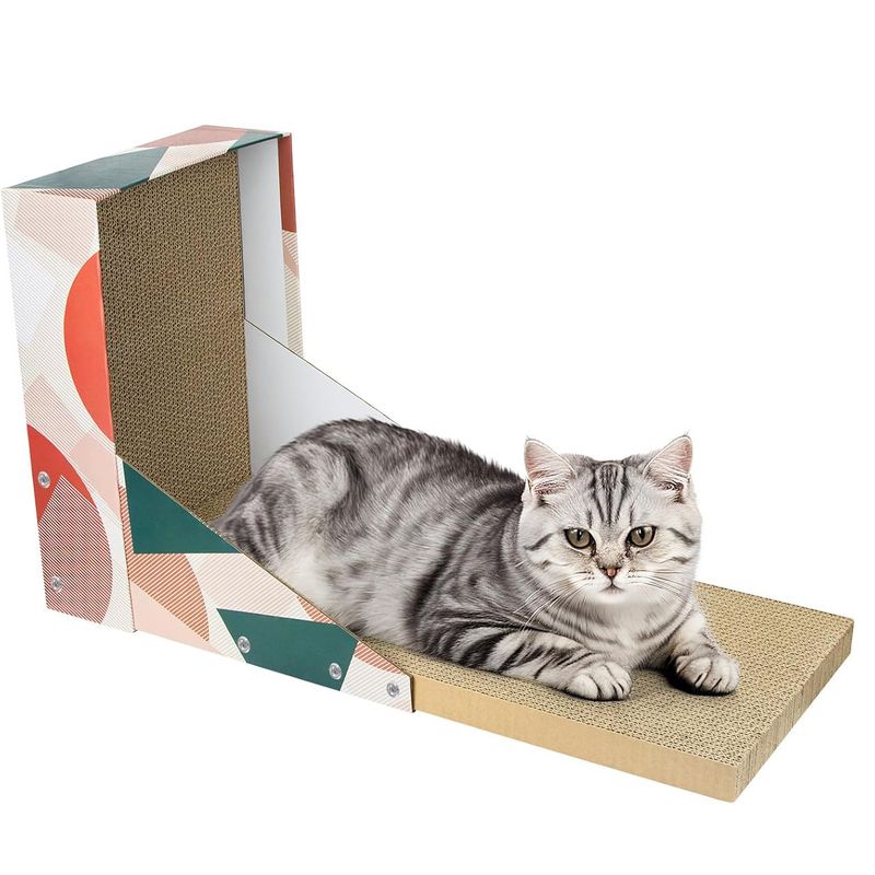 KPYTE Planche à gratter pour chat en forme de L