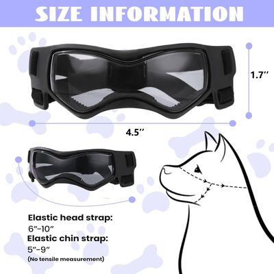 UAMLY Lunettes de protection pour petits chiens