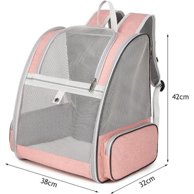 Sac à dos de transport pour animaux de compagnie, entièrement ventilé