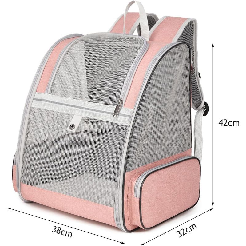Sac à dos de transport pour animaux de compagnie, entièrement ventilé