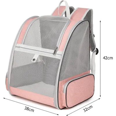 Sac à dos de transport pour animaux de compagnie, entièrement ventilé