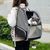 Sac à dos de transport pour animaux de compagnie, entièrement ventilé