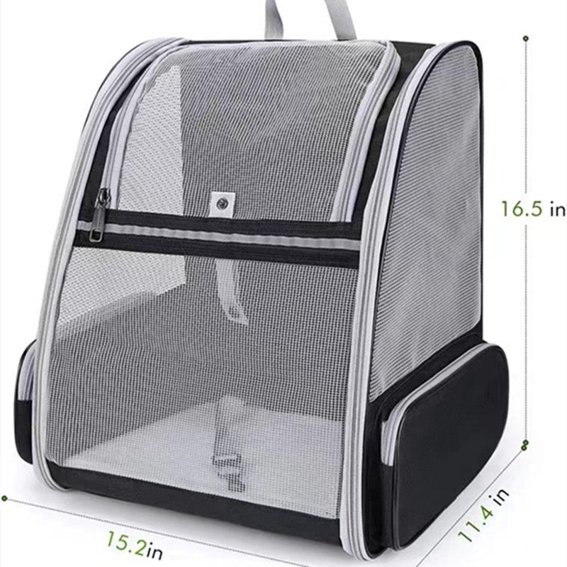 Sac à dos de transport pour animaux de compagnie, entièrement ventilé