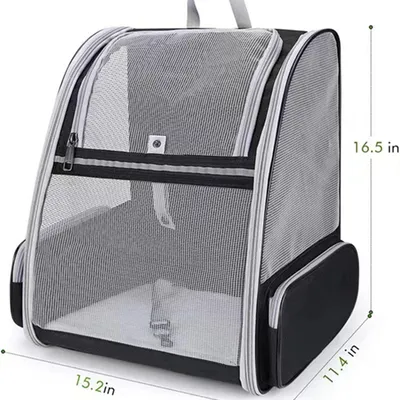 Sac à dos de transport pour animaux de compagnie, entièrement ventilé