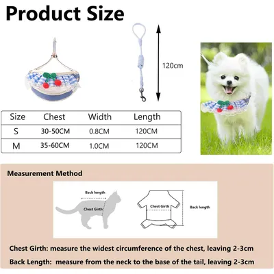 UAMLY Harnais respirant pour chat avec laisse