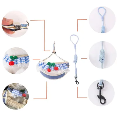 UAMLY Harnais respirant pour chat avec laisse