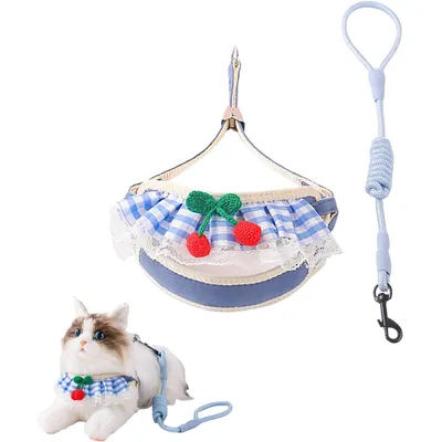 UAMLY Harnais respirant pour chat avec laisse