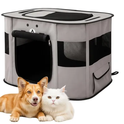 FurryFusion Parque de juegos plegable para perros