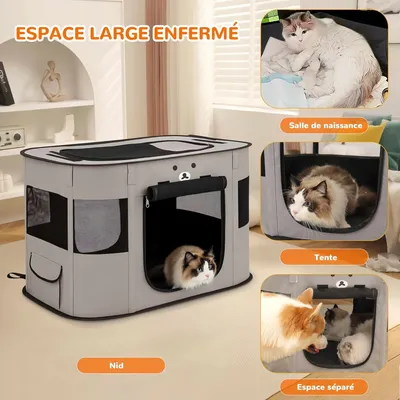 FurryFusion Parc pliable pour chien FurryFusion Parc pliable pour chien